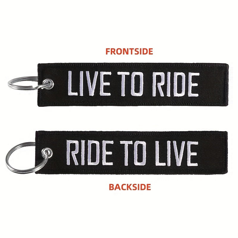 Porta-chaves Ride to Live/ Live to Ride