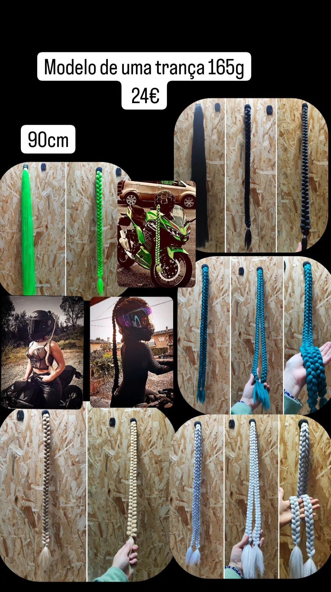 Trança de 90cm 165g