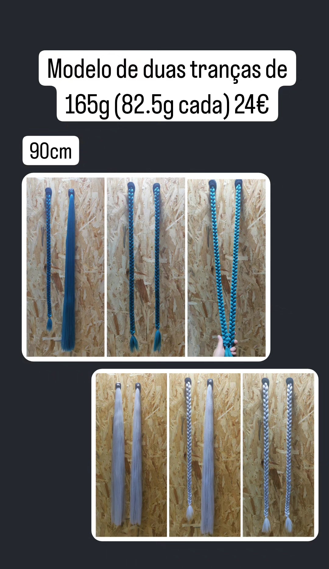 Trança de 90cm 165g