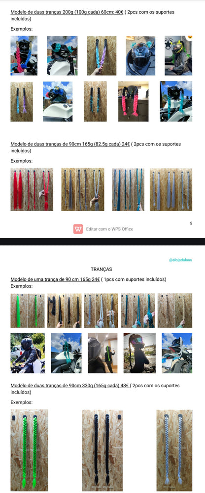 Trança de 90cm 165g