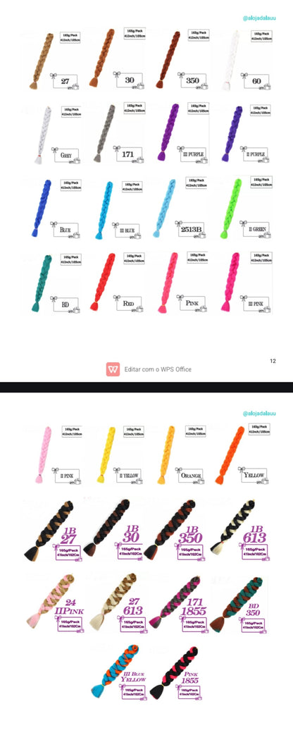 Trança de 90cm 165g