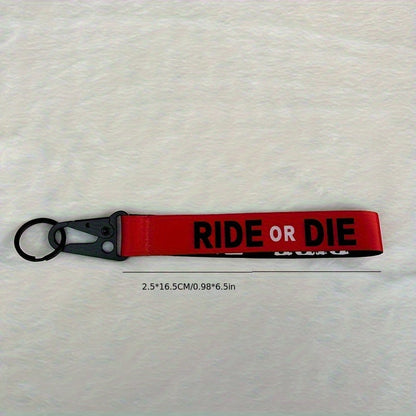 Porta-Chave Ride or Die Vermelho Metal