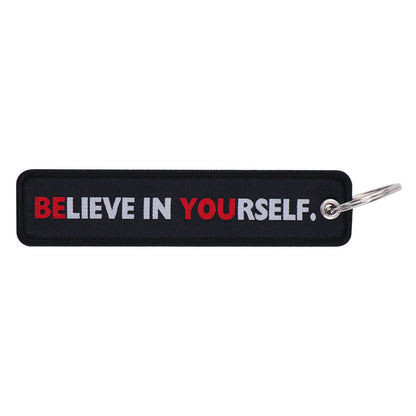 Porta-chaves Believe Yourself e Hell