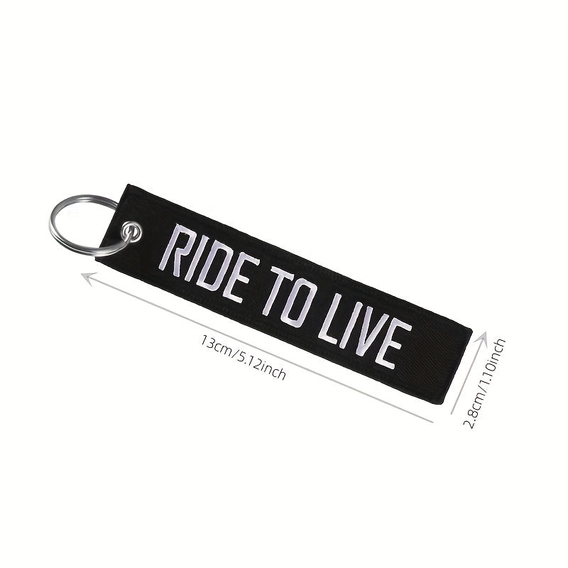 Porta-chaves Ride to Live/ Live to Ride