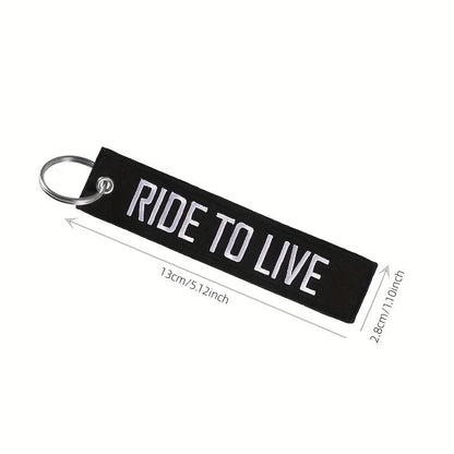 Porta-chaves Ride to Live/ Live to Ride