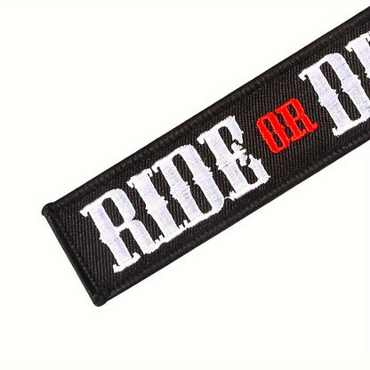 Porta-Chave Ride or Die (Preto e Vermelho)