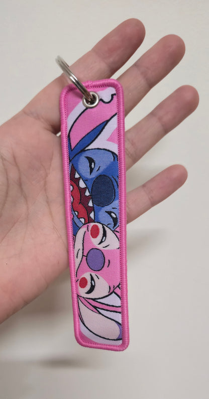 Porta-Chave Angel & Stitch