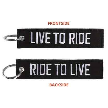 Porta-chaves Ride to Live/ Live to Ride