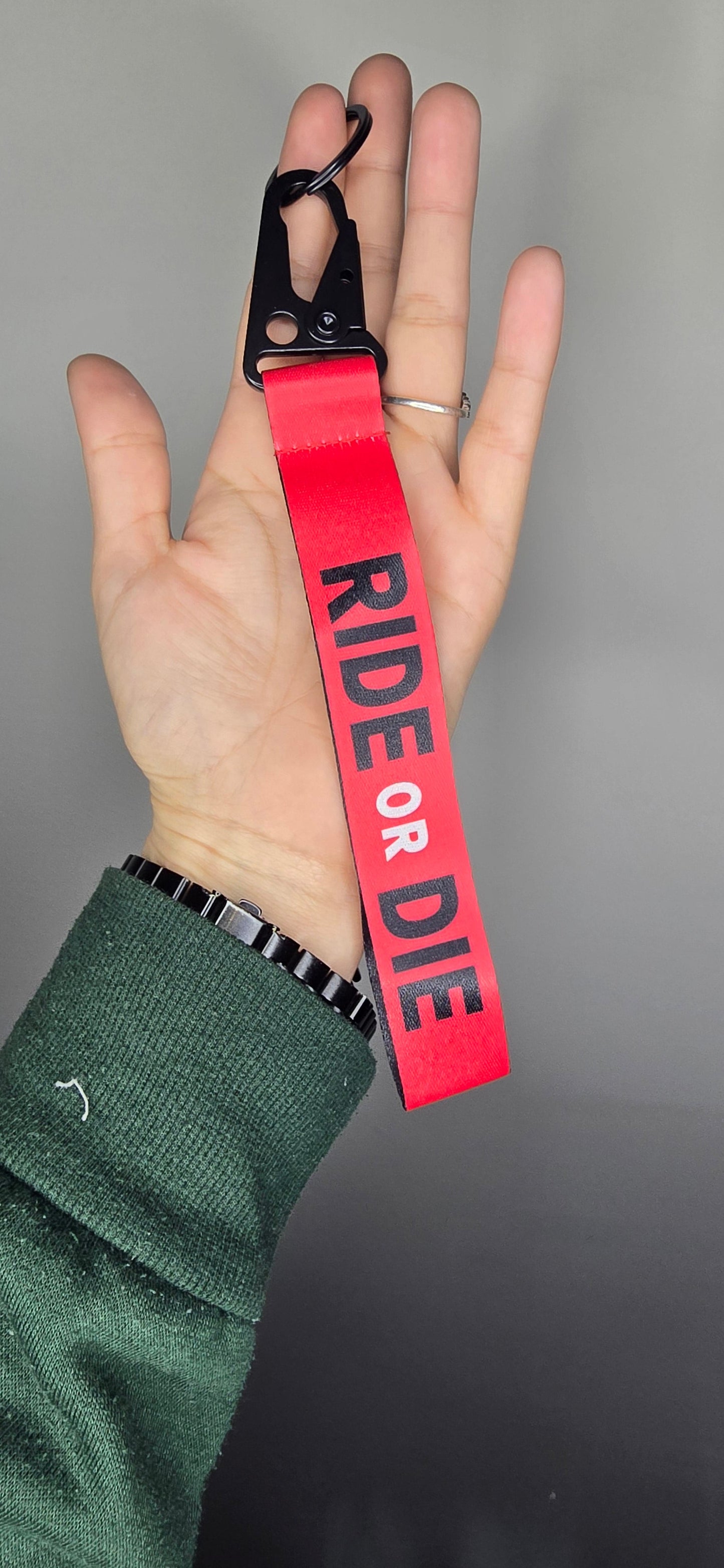 Porta-Chave Ride or Die Vermelho Metal